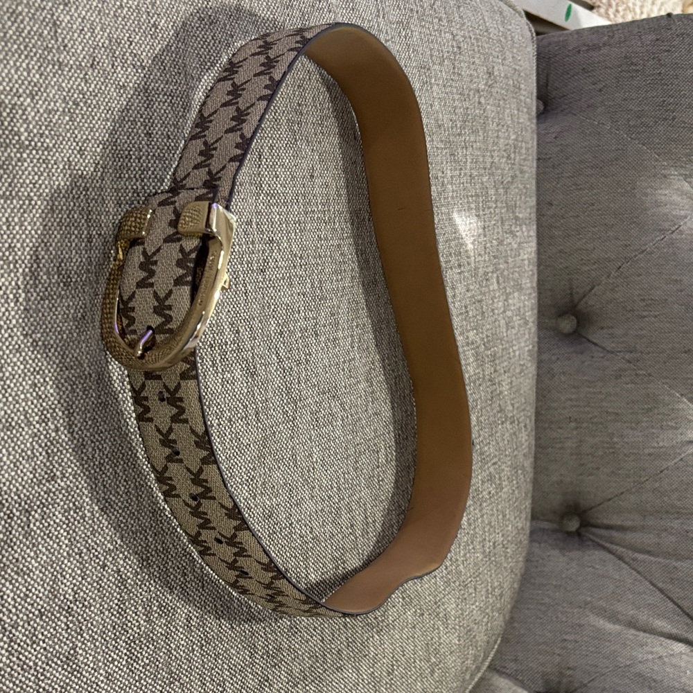 Michael Kors Brown Monogram Belt